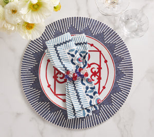 Pop Rocks Napkin Ring in Red, White & Blue,  Set of 4