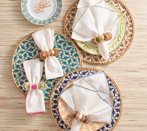 Lanai Placemat in Natural & Brown, Set of 4