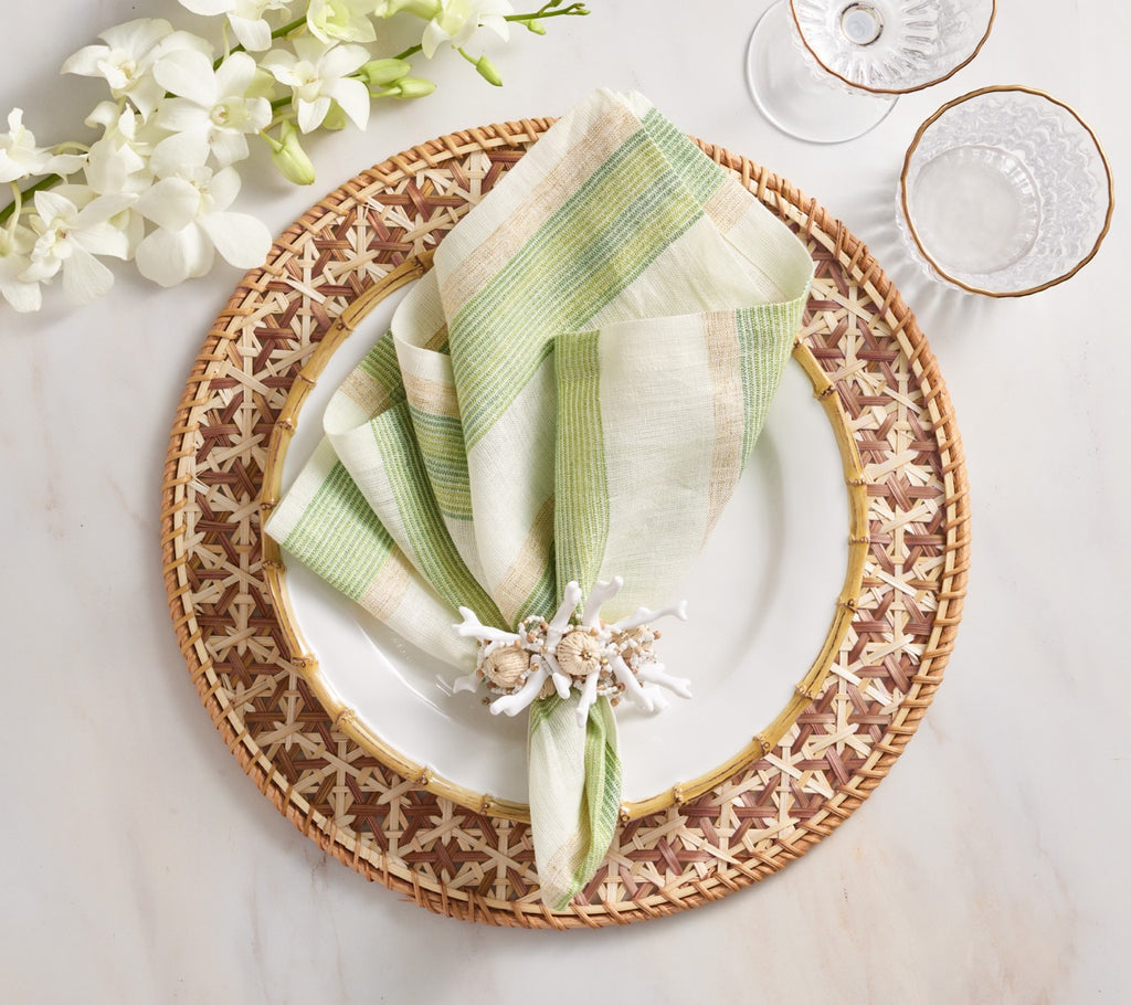 Lanai Placemat in Natural & Brown, Set of 4