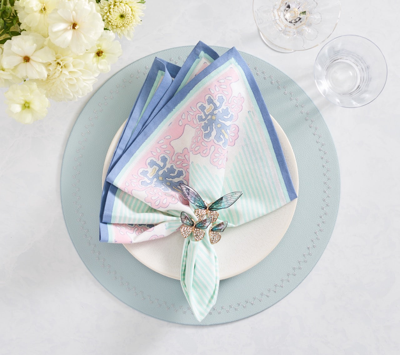 Starry Night Placemat in Periwinkle, Set of 4