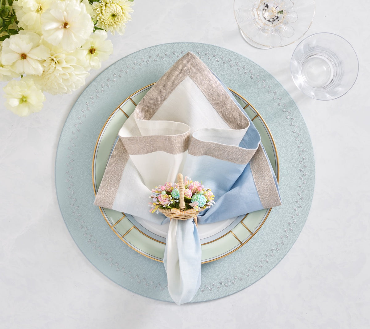 Starry Night Placemat in Periwinkle, Set of 4