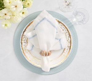 Shell Arc Napkin Ring in Natural & Ivory, Set of 4