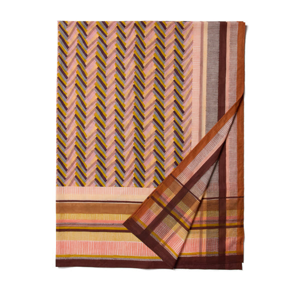 Chevron Tablecloth in Clay 72" L x 54" W