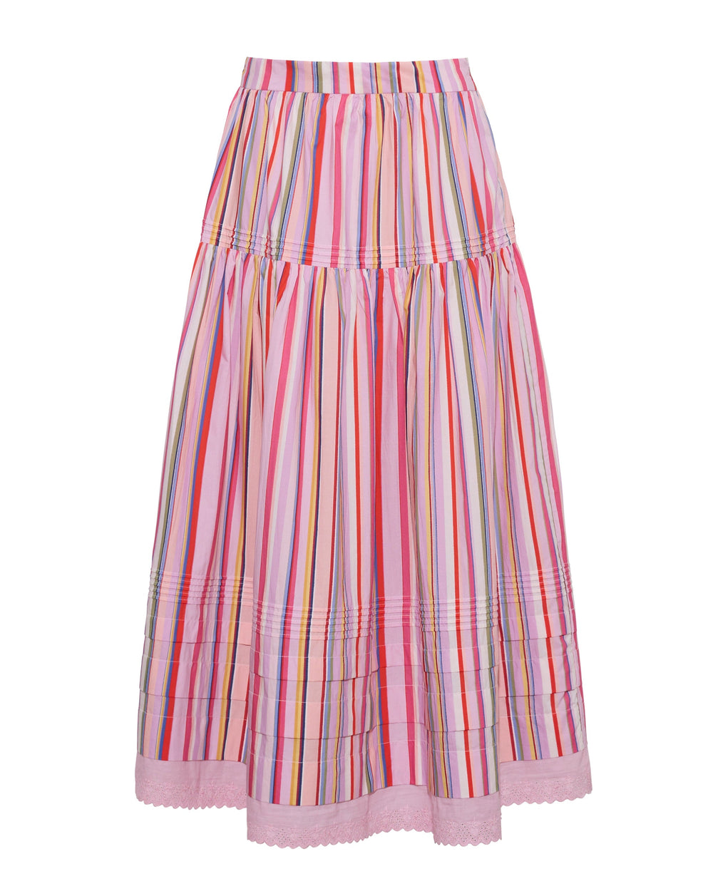Vanessa Skirt in Multi Stripe