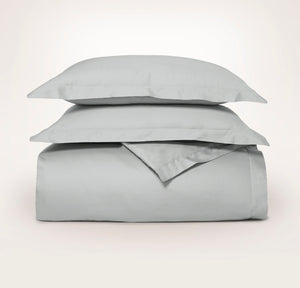 Signature Hemmed Duvet Set in Shore