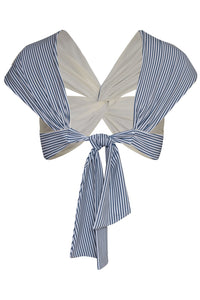 Iris Top in Navy Stripes & Ivory
