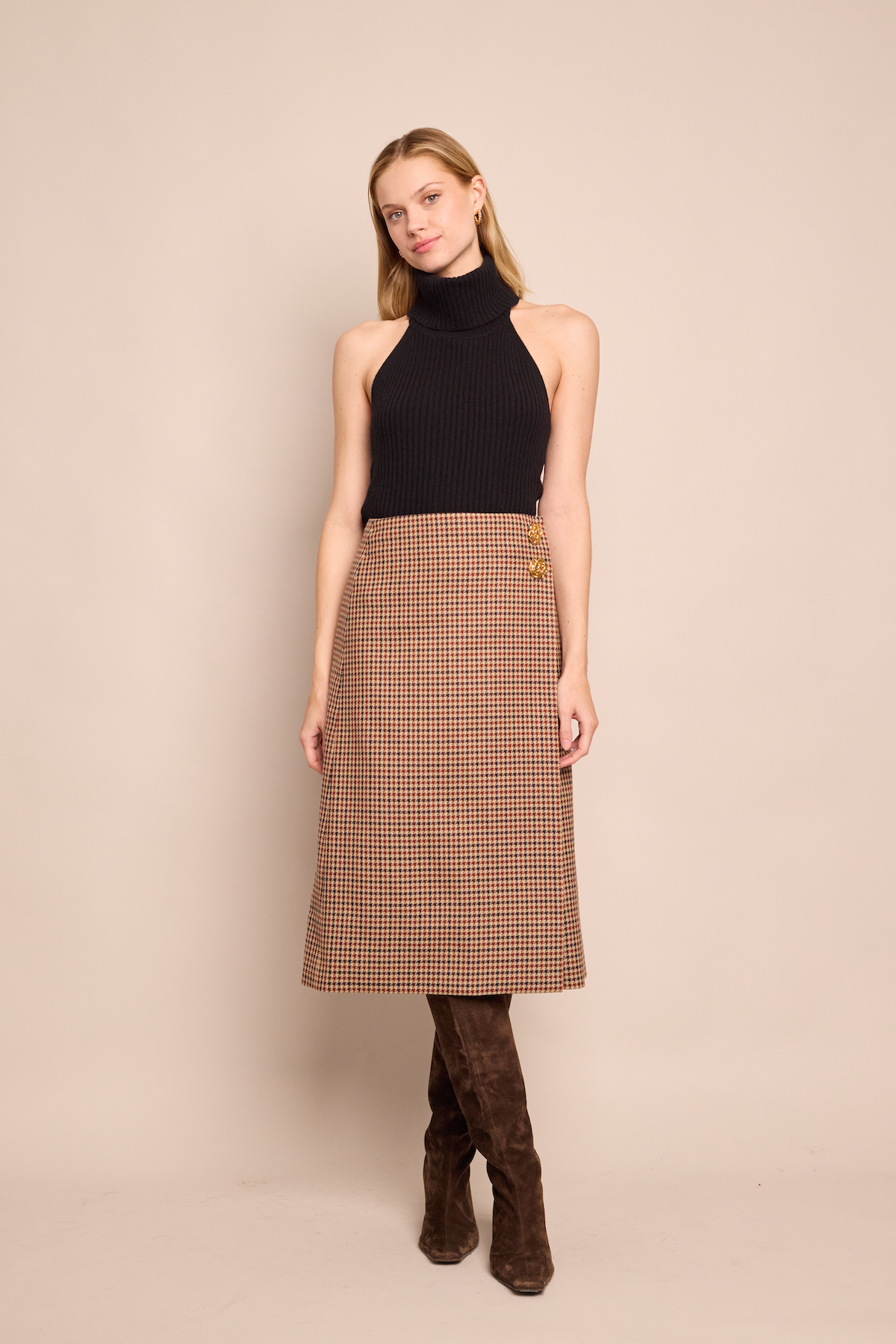 Luca Skirt in Dante Plaid