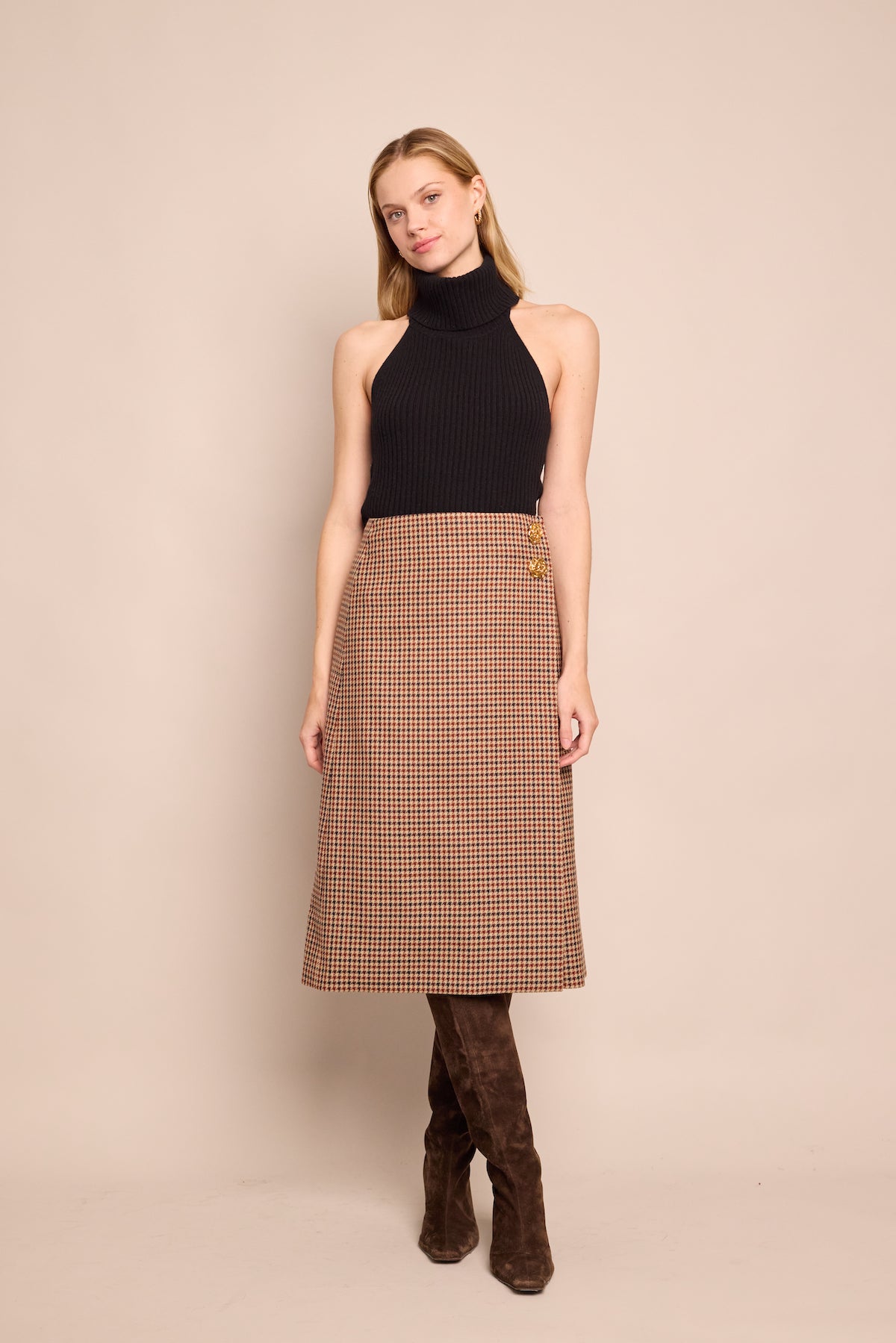 Luca Skirt in Dante Plaid
