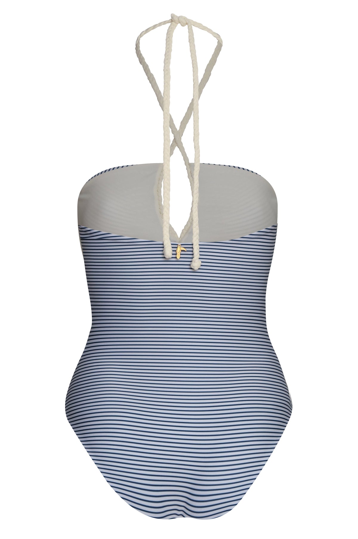 Saint Tropez One Piece in Navy Stripes & Ivory