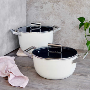 Nonstick Casserole Pan in Cream