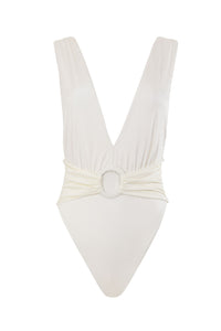 Nader Ina One-Piece Swimsuit in White