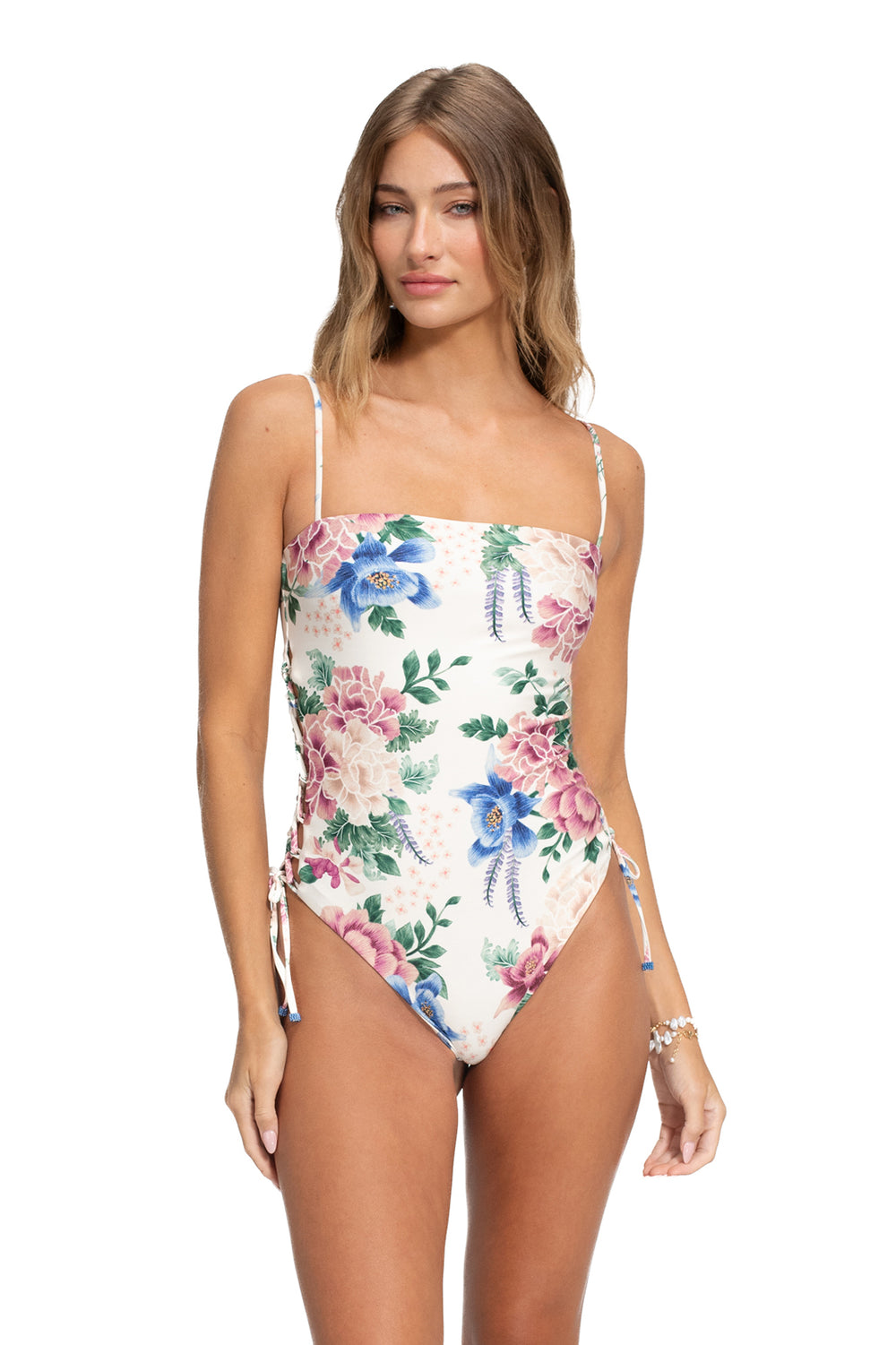 Nader Posh One-Piece Swimsuit in White