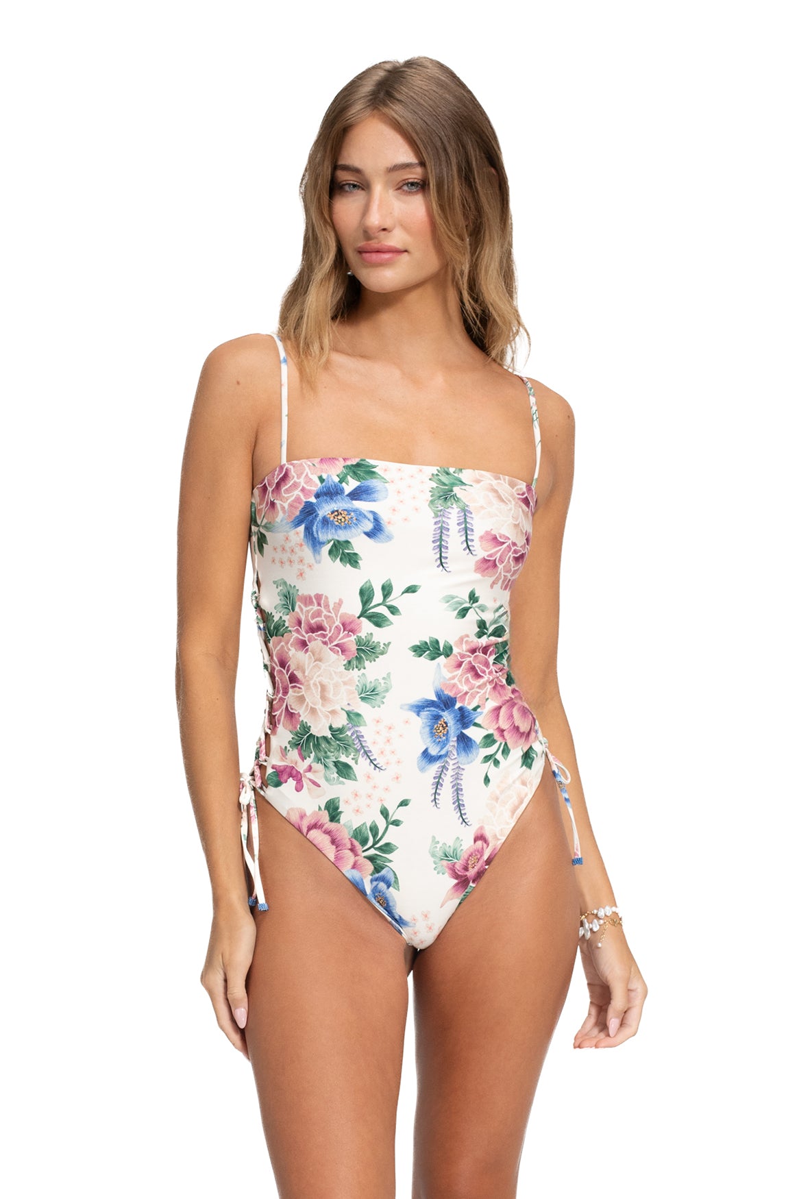 Nader Posh One-Piece Swimsuit in White