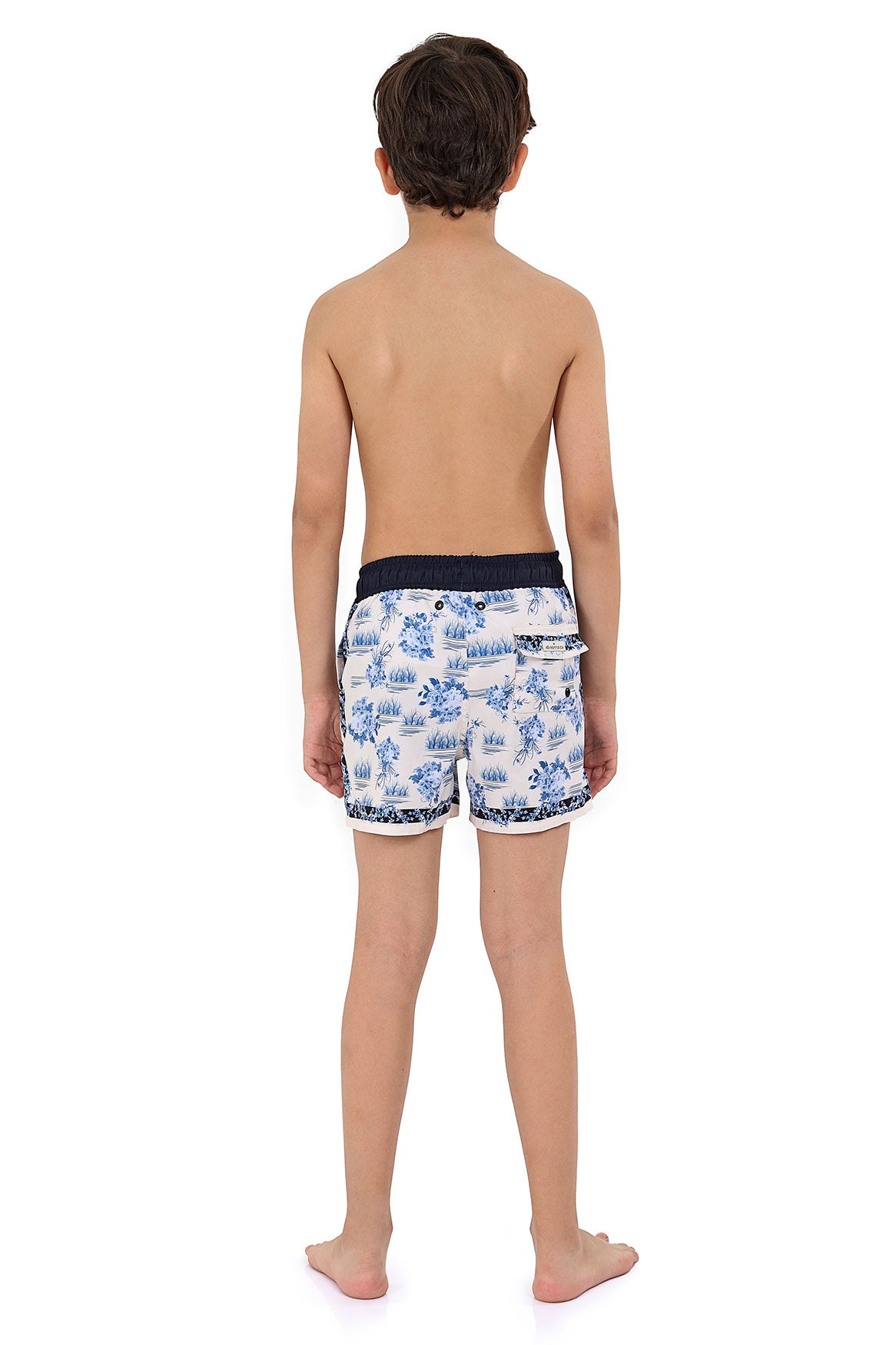 Nader Nick Kids’ Trunks in White