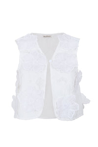 Nader Mabel Vest in White