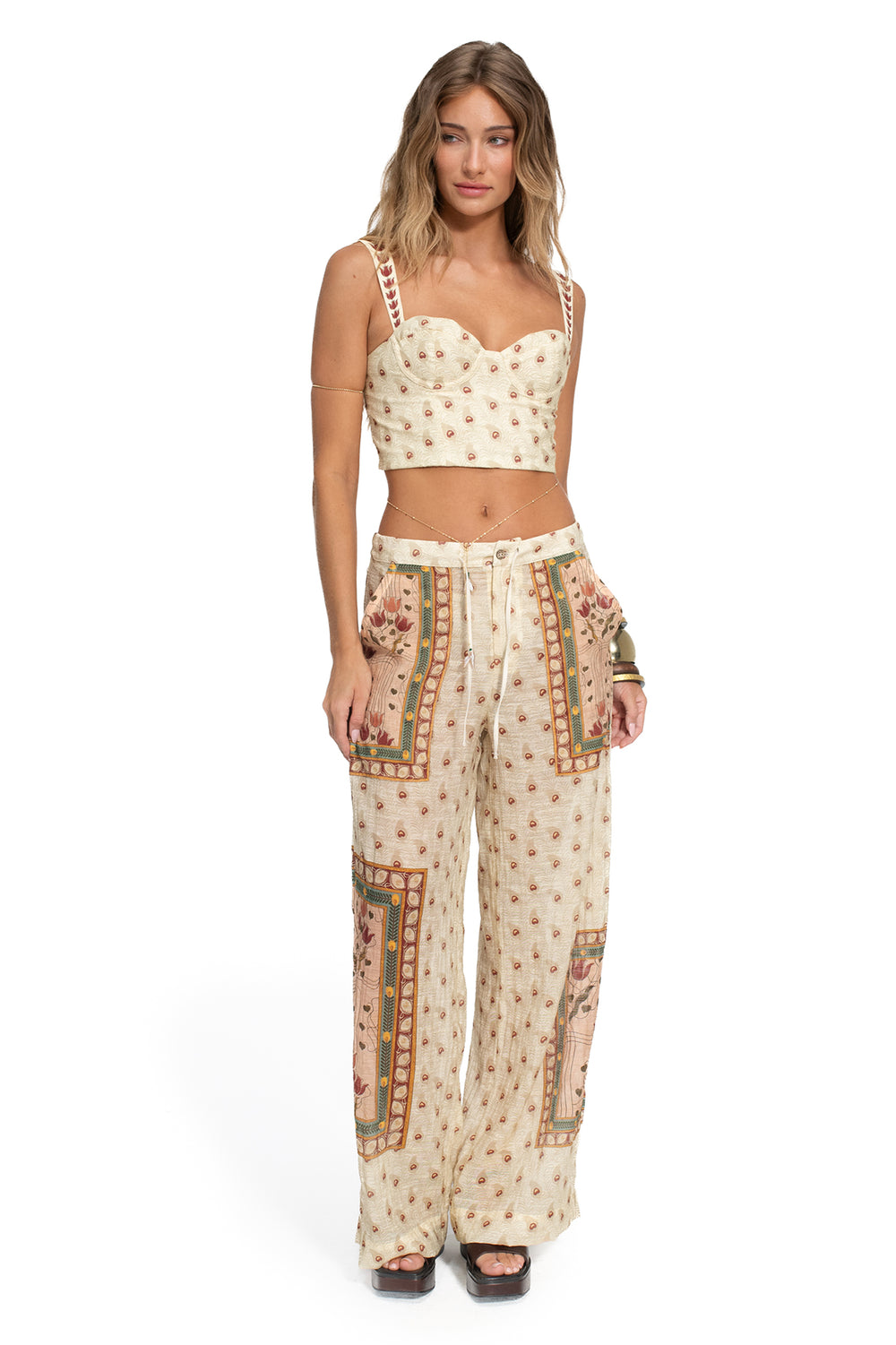 Nader Lupe Crop Top in Natural