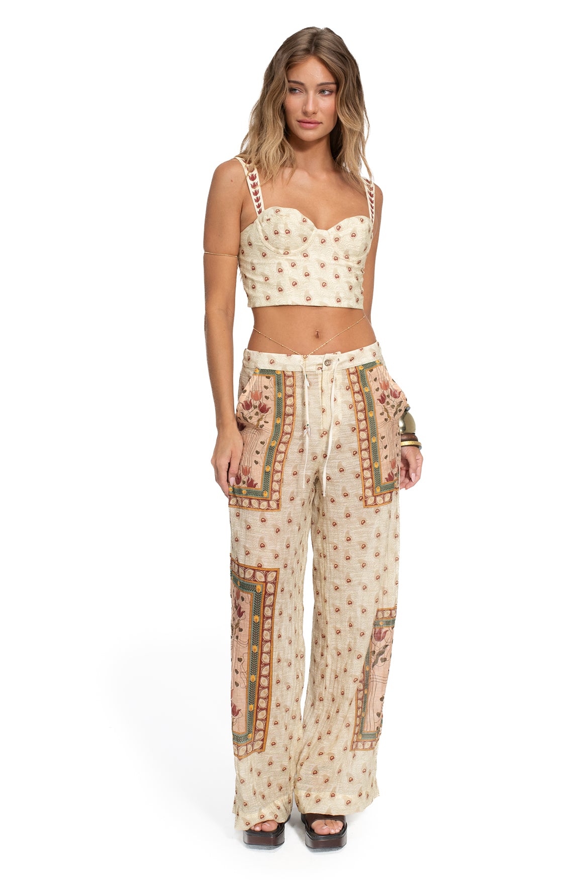 Nader Lupe Crop Top in Natural