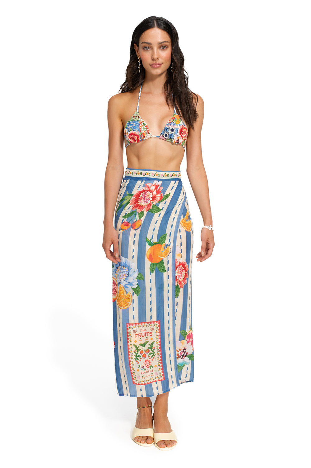 Zinna Pareo Cover-Up in Blue
