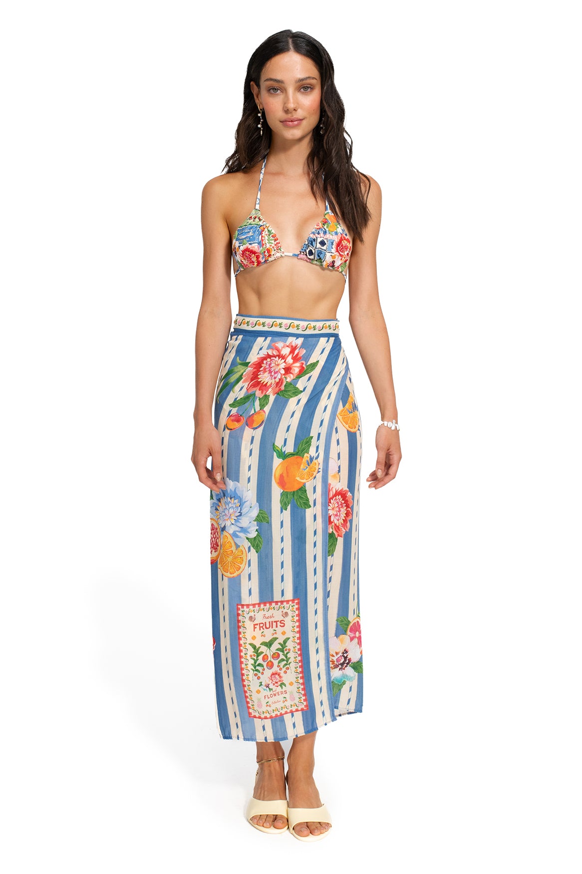 Zinna Pareo Cover-Up in Blue