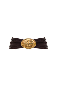 Galope Leather Belt in Brown