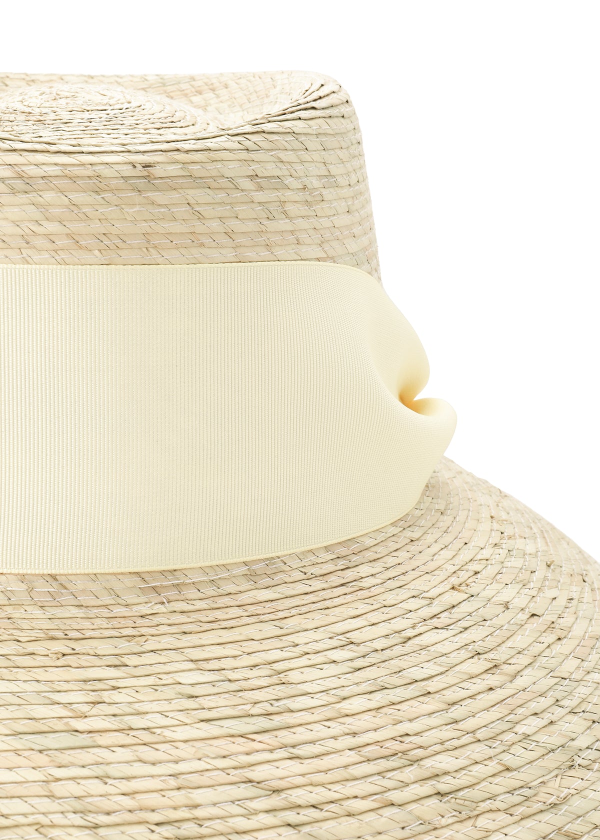 Wildflower Sun Hat With Wide Ivory Grosgrain Ribbon