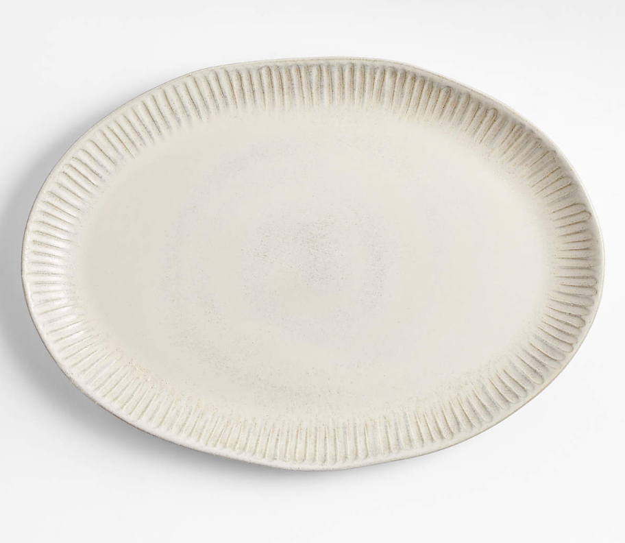 Carmel Ceramic Platter with Ridges by Gaby Dalkin