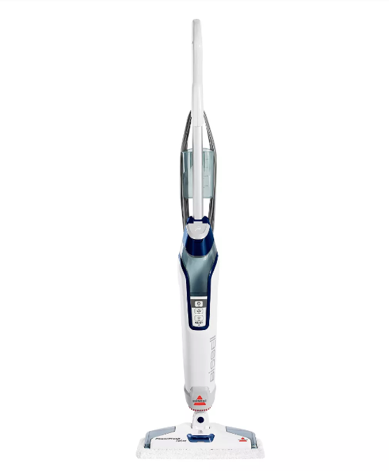 BISSELL PowerFresh Deluxe Steam Mop - Brite White/Sapphire Blue -1806: Electric Floor Steamer, 1500W, 25ft Cord