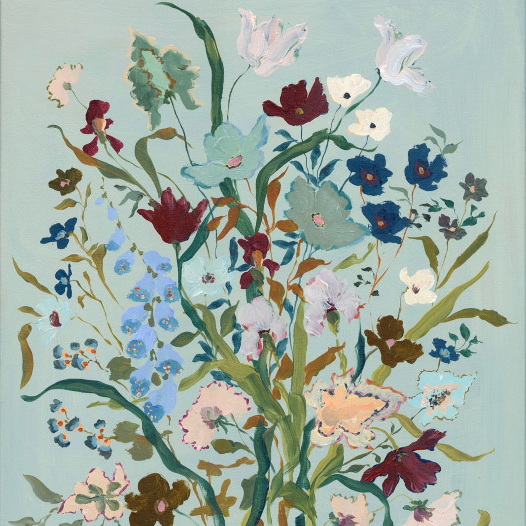 Robin's Egg Cornucopia Print: No. 1