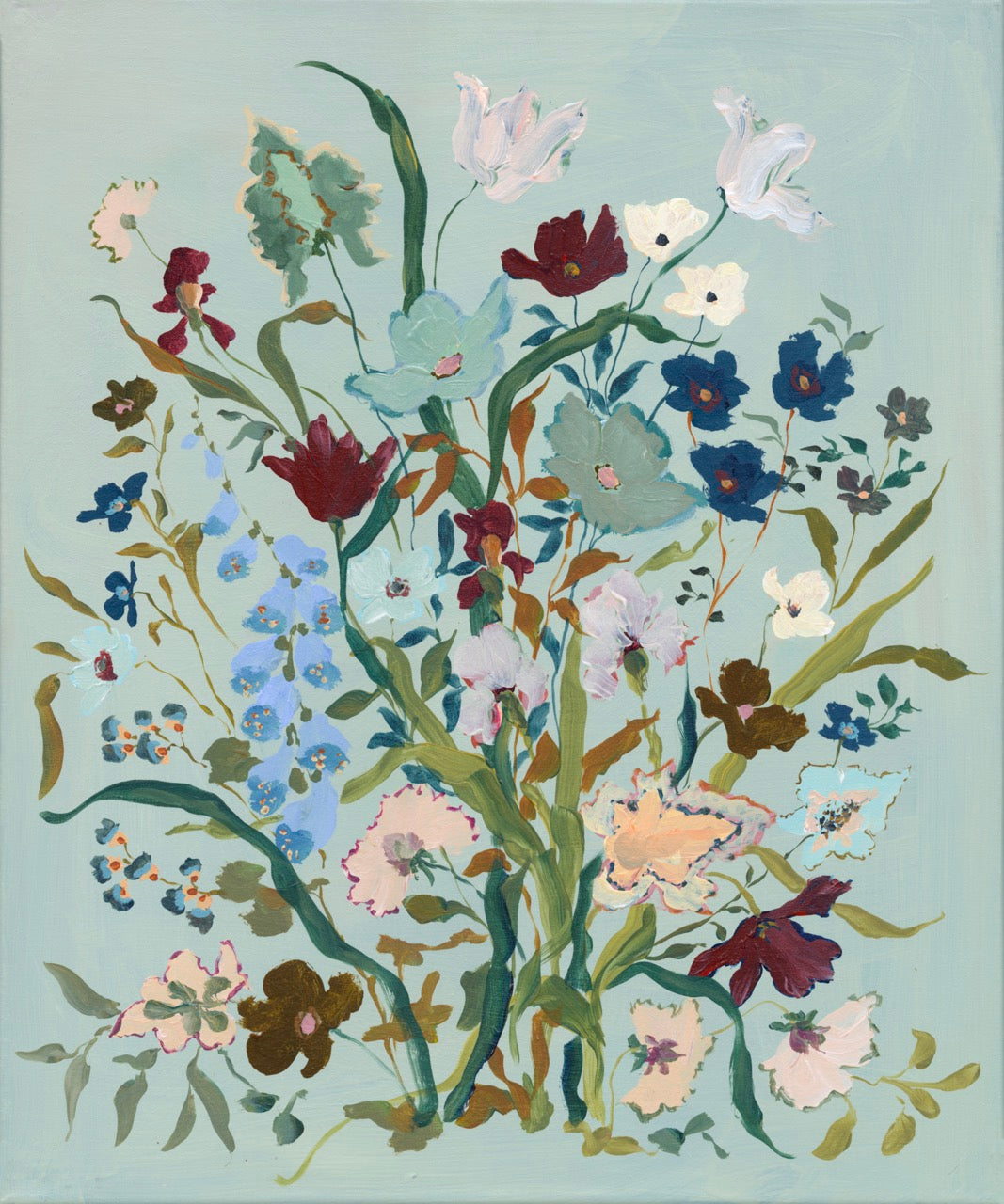 Robin's Egg Cornucopia Print: No. 1