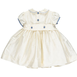 Beatrice Silk Dress Blue