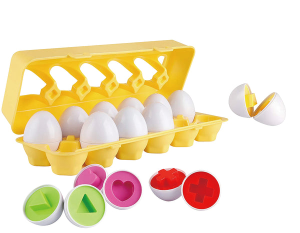 Shape Sorter Eggs 12 Piece playset | Over The Moon