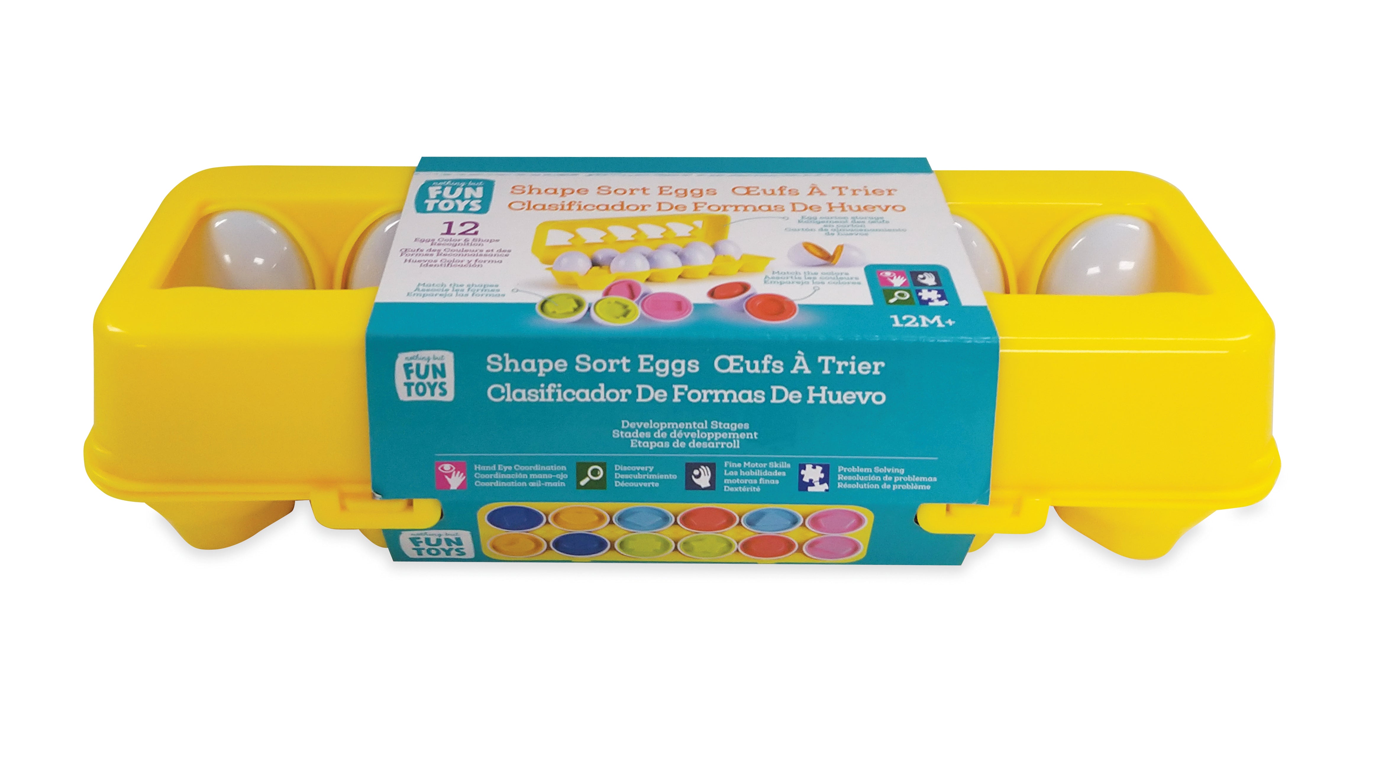 Shape Sorter Eggs 12 Piece playset | Over The Moon