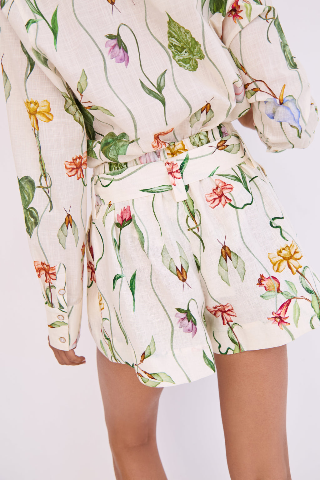 Relaxed Shirt in Flora Trail Ivory