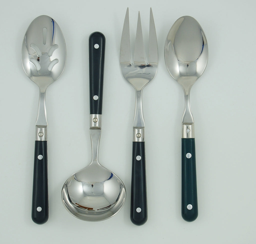 LePrix 4-Piece Hostess Set in Hunter Green