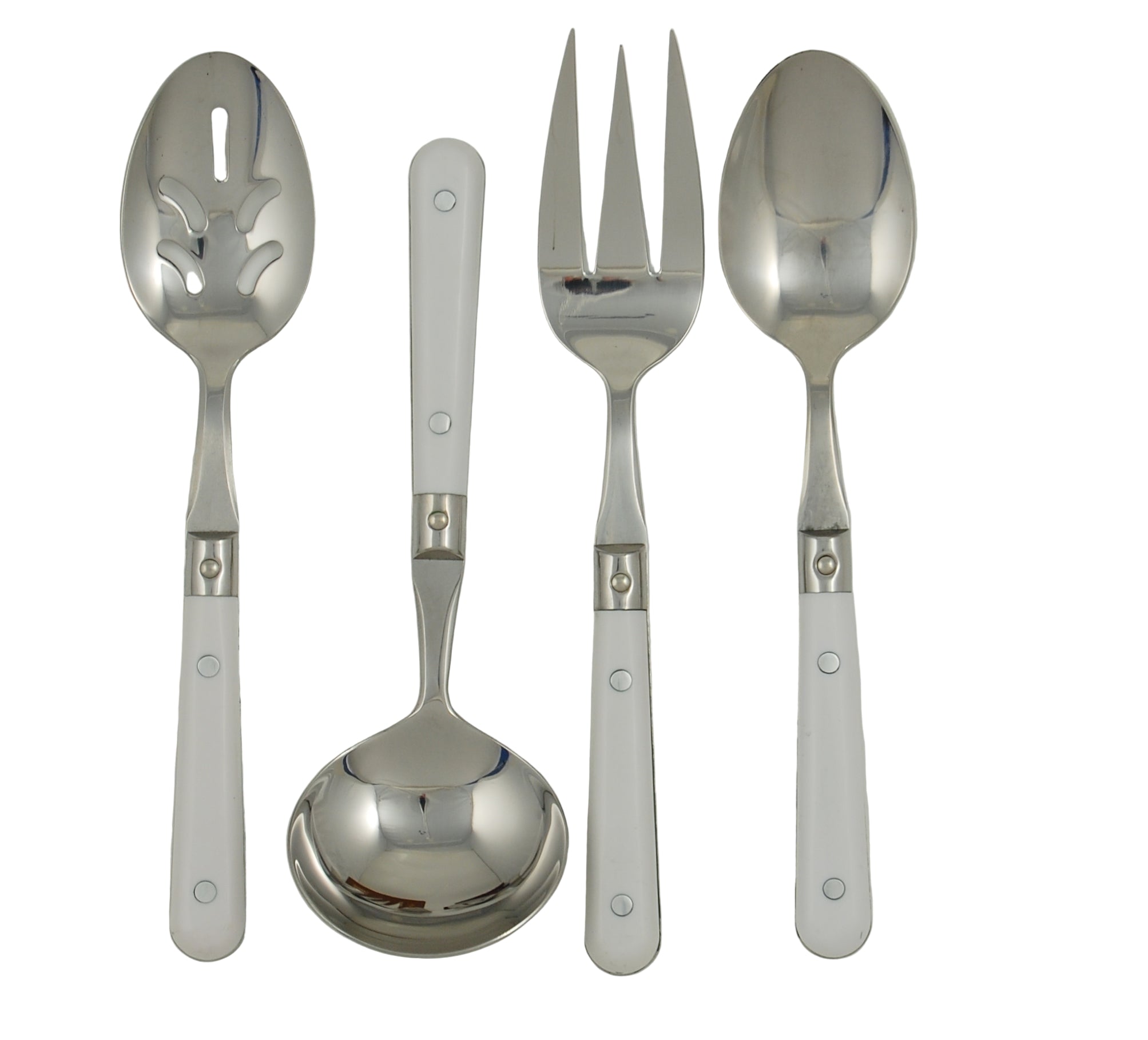 LePrix 4-Piece Hostess Set in White