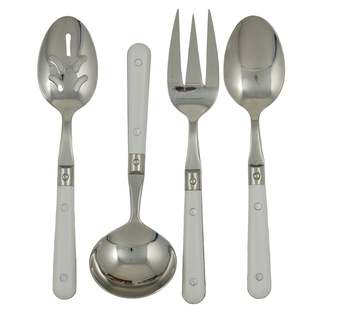 LePrix 4-Piece Hostess Set in White