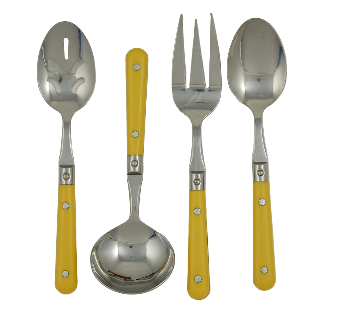 LePrix 4-Piece Hostess Set in Mimosa Yellow