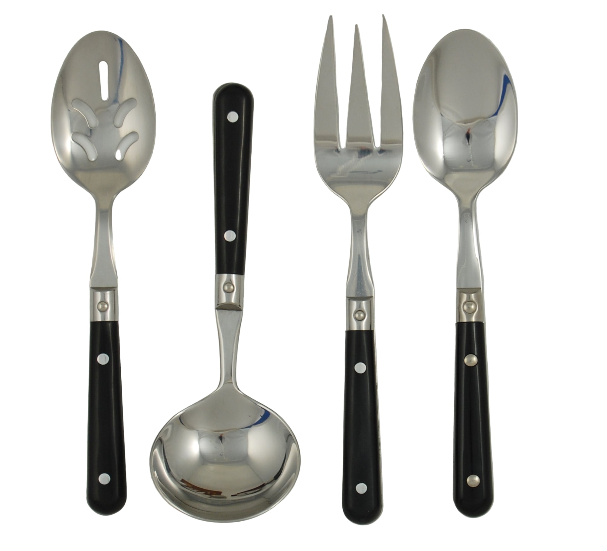LePrix 4-Piece Hostess Set in Black