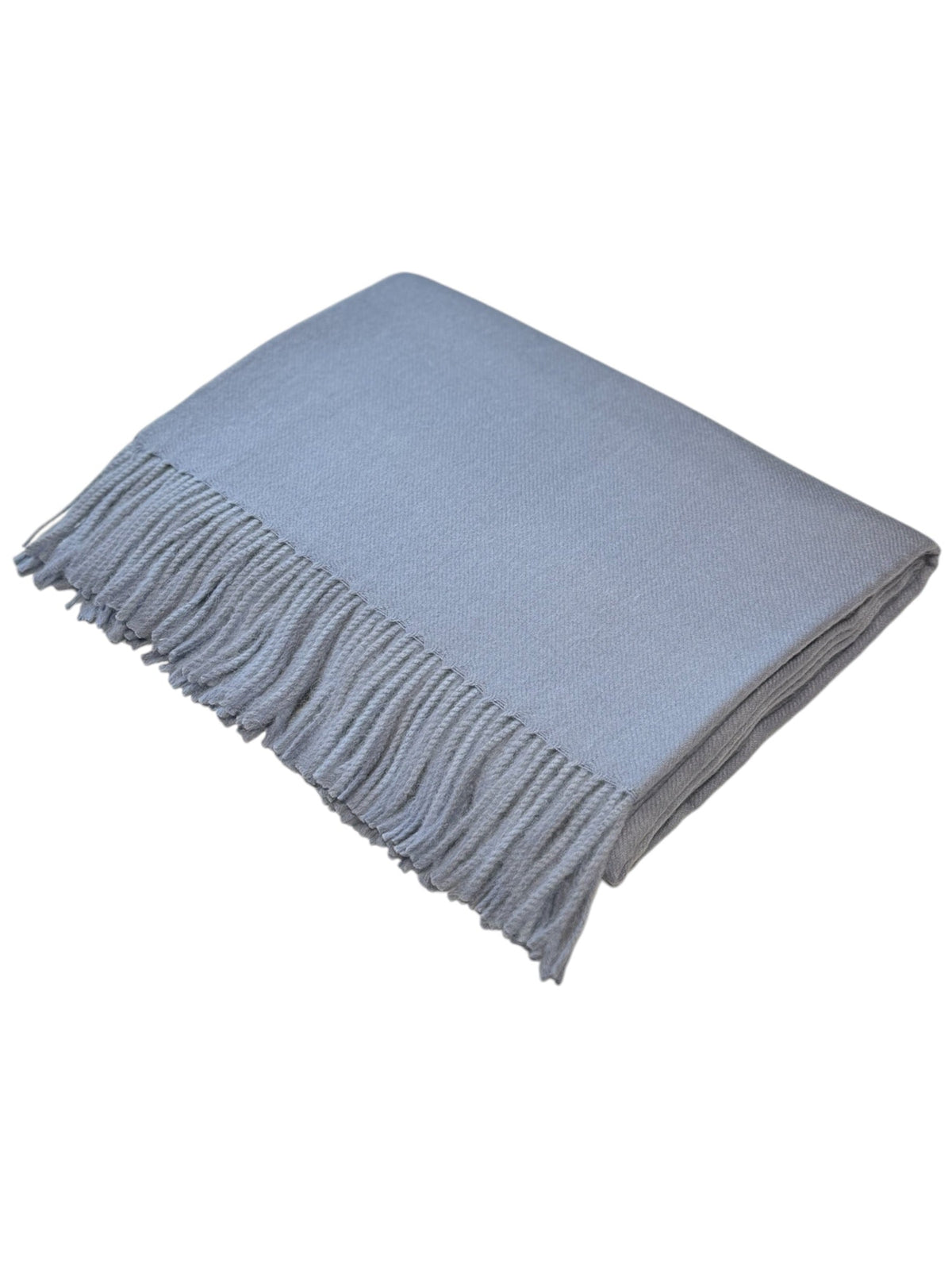 Baby Alpaca Throw Blanket with Fringe