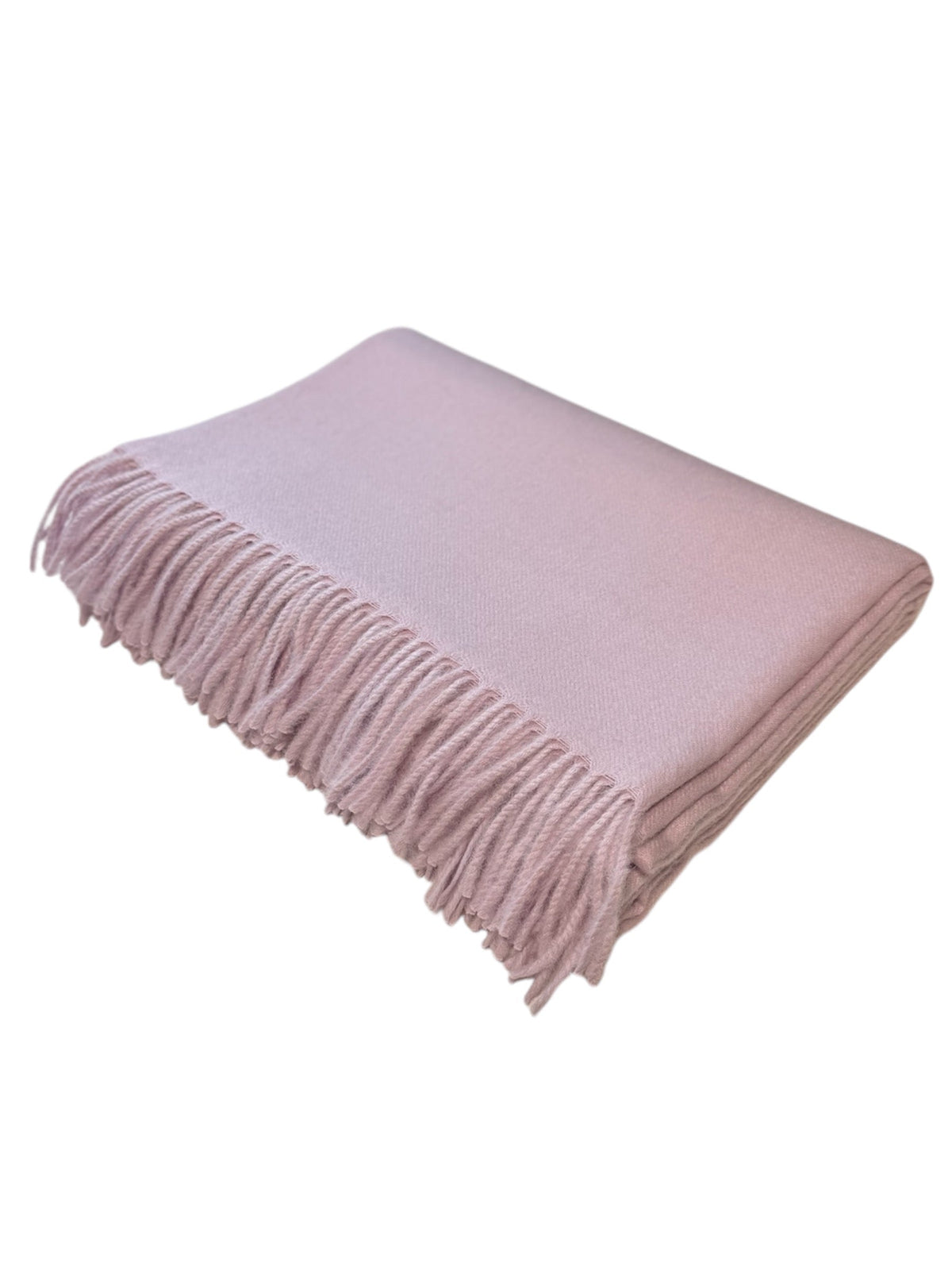 Baby Alpaca Throw Blanket with Fringe
