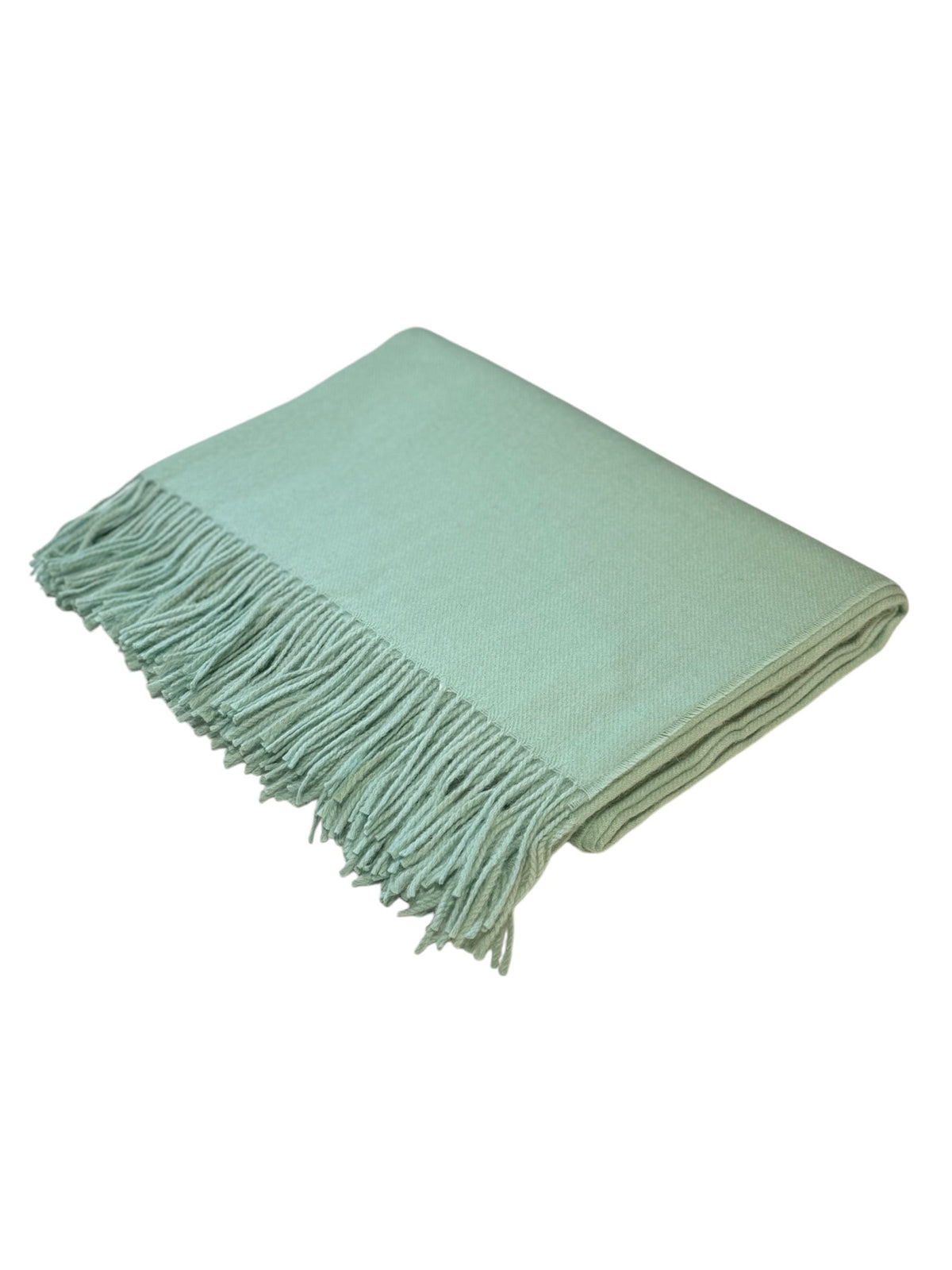 Baby Alpaca Throw Blanket with Fringe