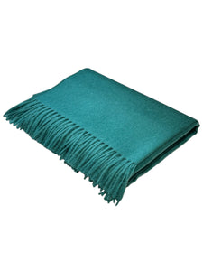 Baby Alpaca Throw Blanket with Fringe