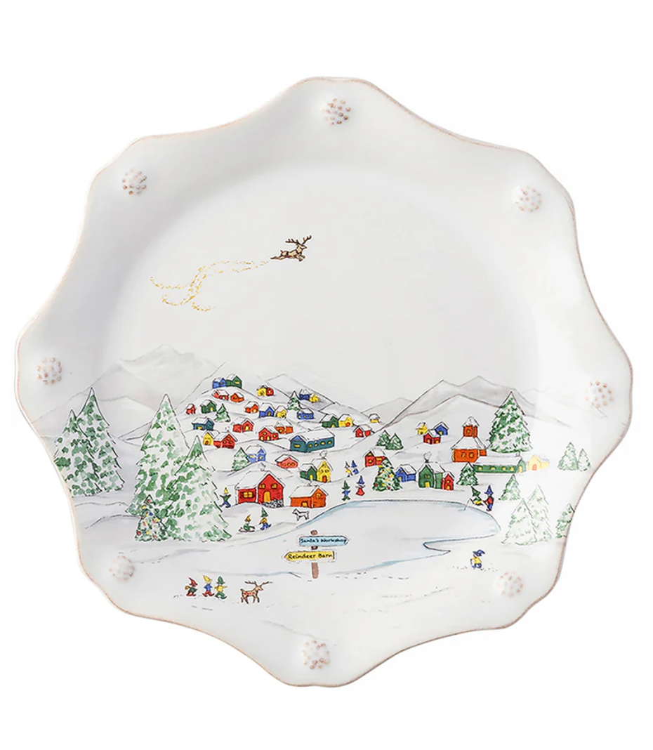 Berry & Thread North Pole Dessert or Salad Plate