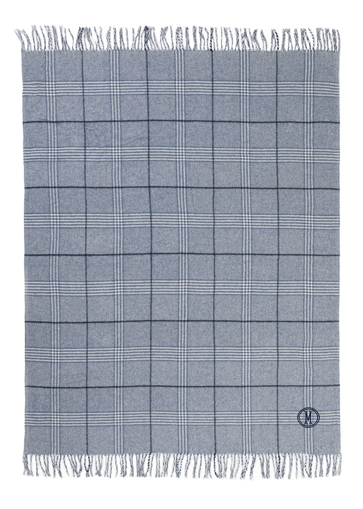 Windowpane Plaid Throw