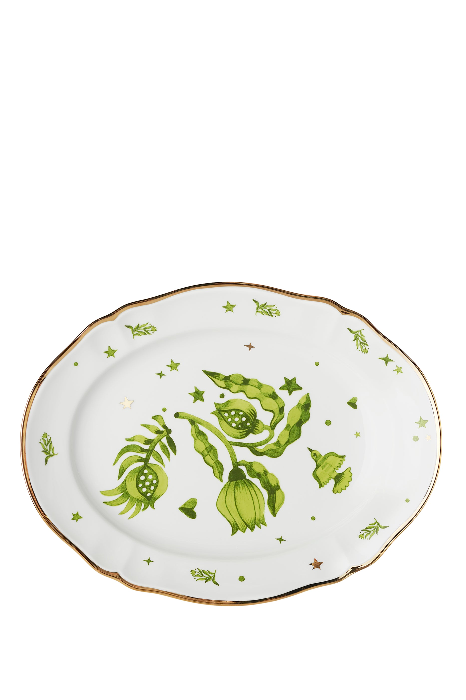 Bitossi Floral Large Oval Platter