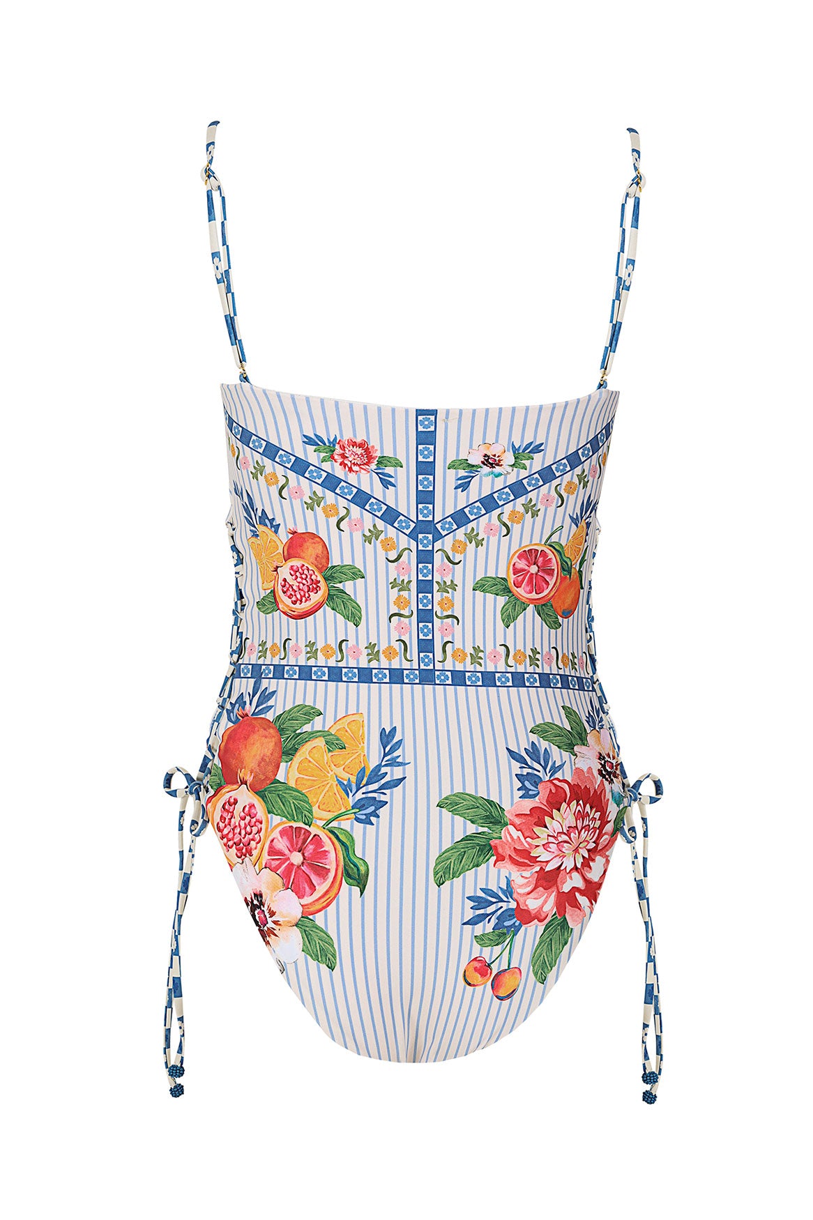 Posh One-Piece Swimsuit in White