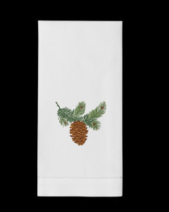 Pinecone Bough Hand Towel