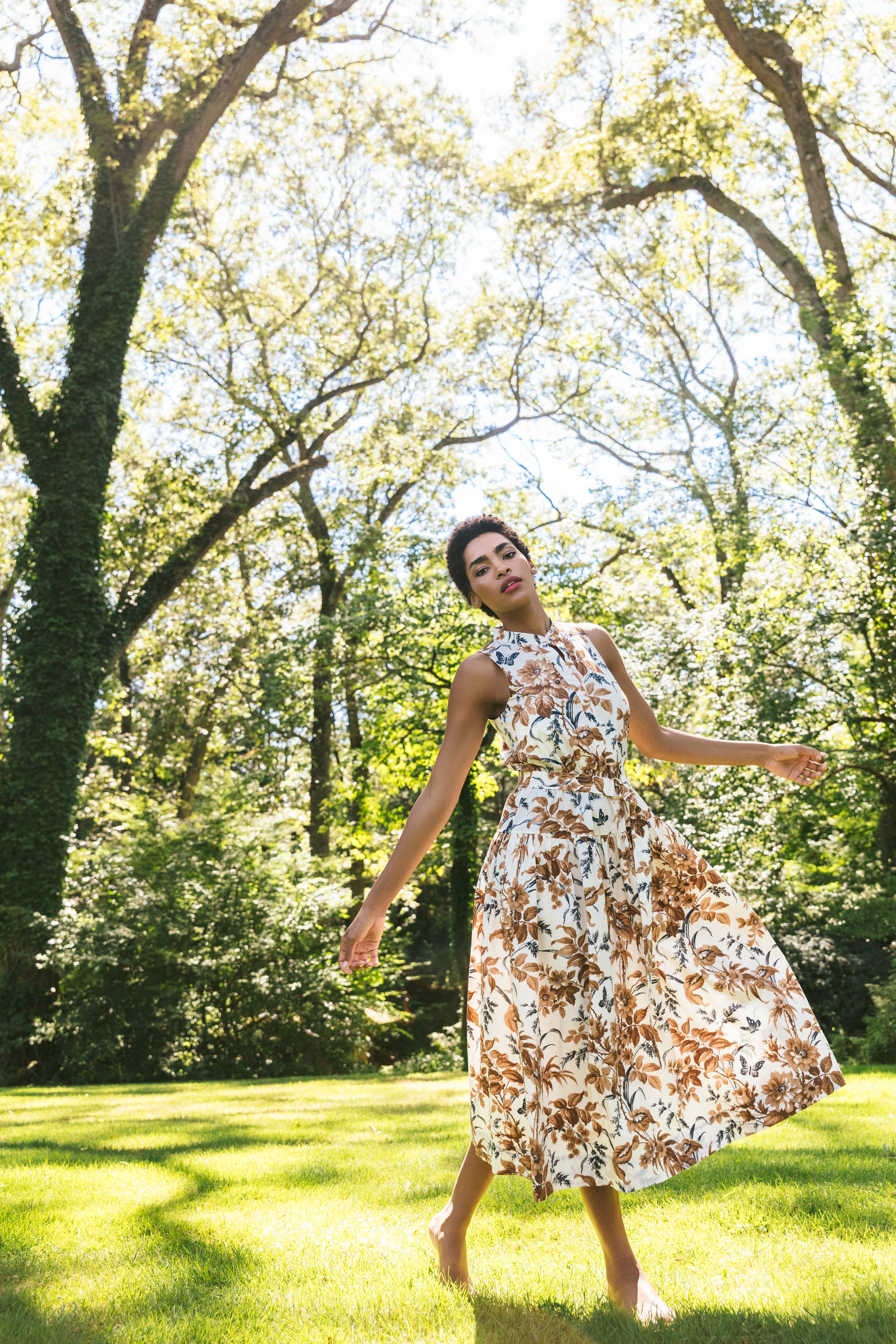 Atlas Dress in Windsor Egret