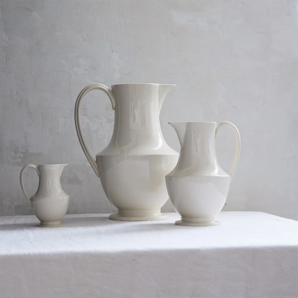 Artisan Stoneware Pitcher - Cream (Medium)
