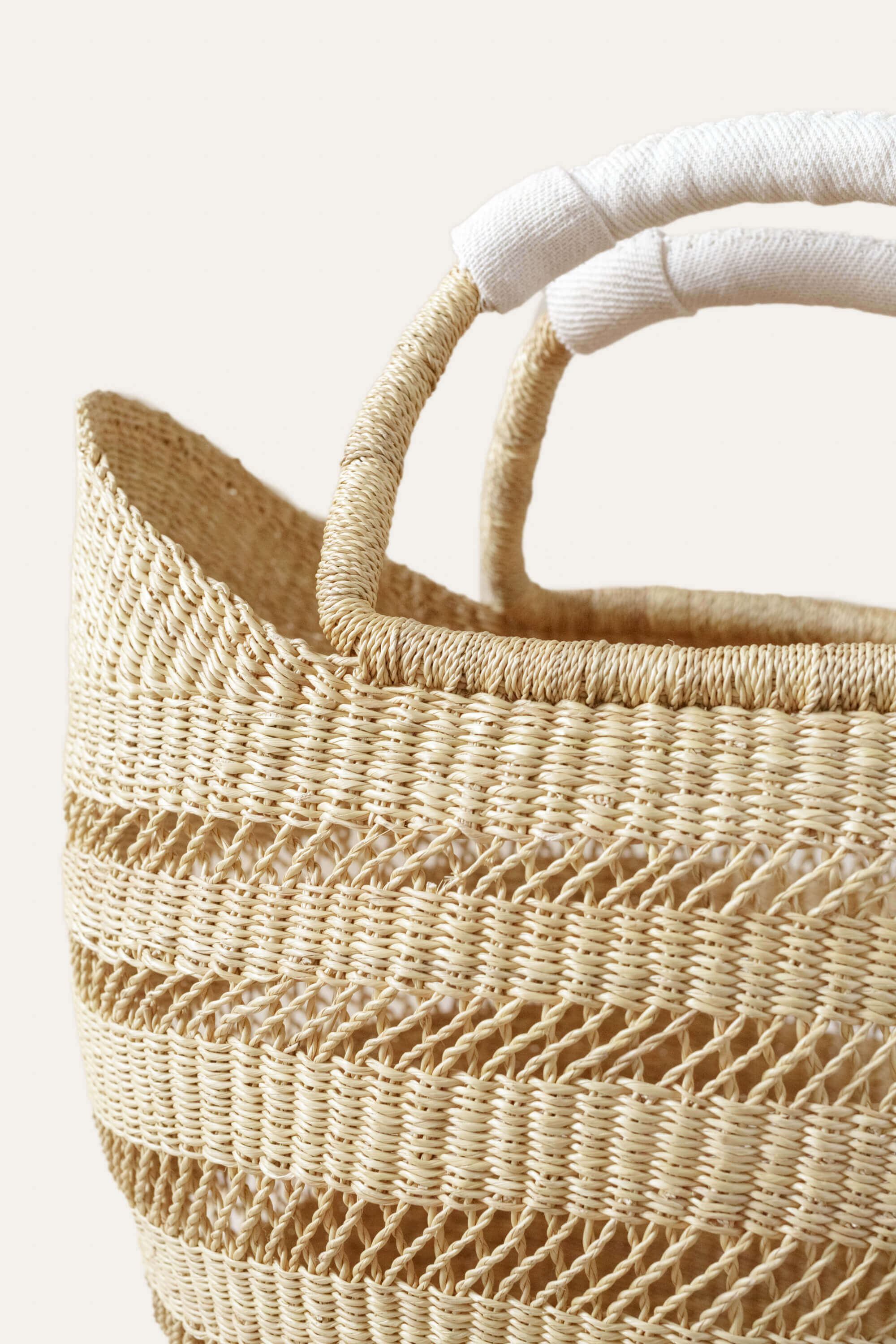 Bolga Open Weave Basket